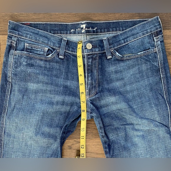 7 For All Mankind Colette Women's Straight Dark Wash Jeans Size 31 - Picture 12 of 15